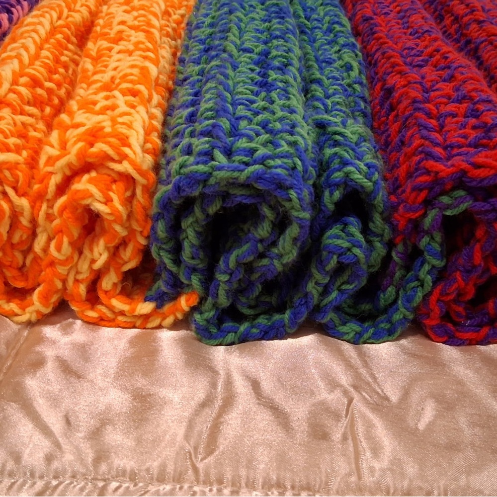 Cozy Multicolor crochet Throw Blanket
